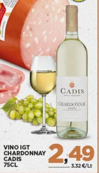 Interspar VINO IGT CHARDONNAY CADIS 75CL offerta