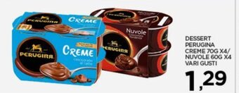 Interspar DESSERT PERUGINA CREME 70G X4/ NUVOLE 60G X4 VARI GUSTI offerta