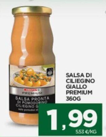 Interspar SALSA DI CILIEGINO GIALLO PREMIUM 360G offerta