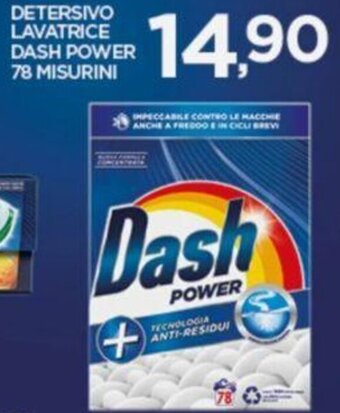DETERSIVO LAVATRICE DASH POWER 78 MISURINI