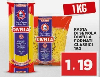 PASTA DI SEMOLA DIVELLA FORMATI CLASSICI 1KG