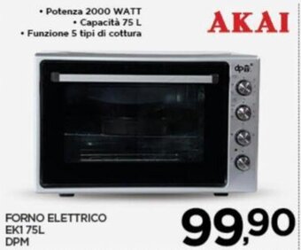 FORNO ELETTRICO EK1 75L DPM