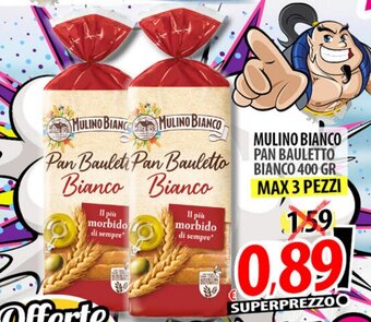Il Genio Supermercato MULINO BIANCO PAN BAULETTO BIANCO 400 GR offerta