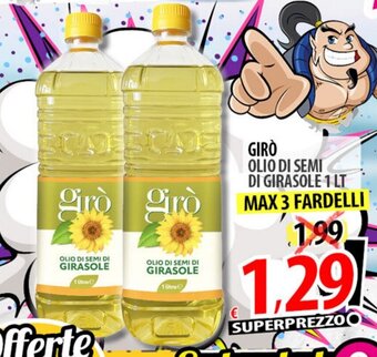 Il Genio Supermercato GIRÒ OLIO DI SEMI DI GIRASOLE 1 LT offerta