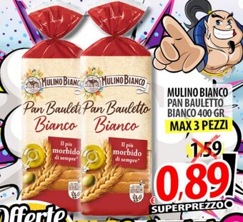 Il Genio Supermercato MULINO BIANCO PAN BAULETTO BIANCO 400 GR offerta