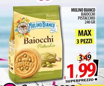 Il Genio Supermercato MULINO BIANCO BAIOCCHI PISTACCHIO 240 GR offerta