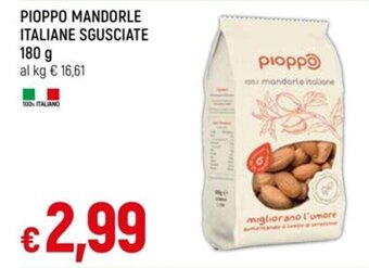 IperFamila PIOPPO MANDORLE ITALIANE SGUSCIATE 180 g offerta