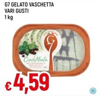 IperFamila G7 GELATO VASCHETTA VARI GUSTI 1 kg offerta