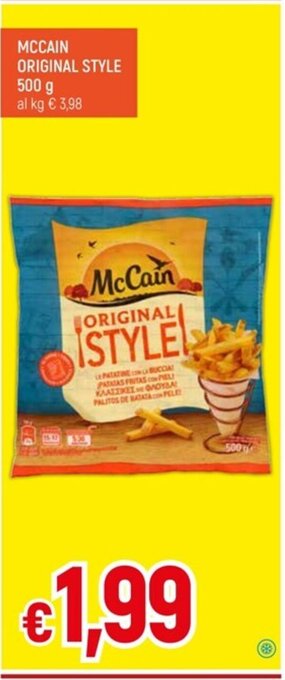IperFamila MCCAIN ORIGINAL STYLE 500 g offerta