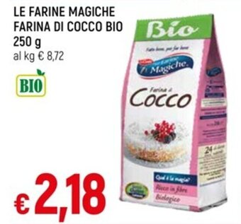 IperFamila LE FARINE MAGICHE FARINA DI COCCO BIO 250 g offerta