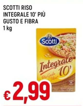 SCOTTI RISO INTEGRALE 10' PIÙ GUSTO E FIBRA 1 kg
