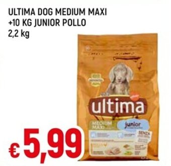 IperFamila ULTIMA DOG MEDIUM MAXI +10 KG JUNIOR POLLO 2,2 kg offerta