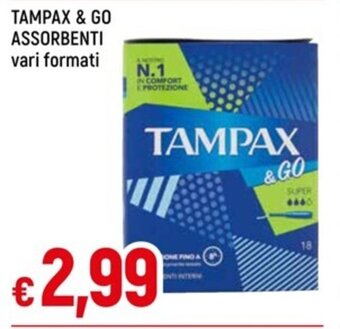 IperFamila TAMPAX & GO ASSORBENTI vari formati offerta