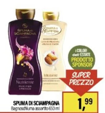 Caddy's SPUMA DI SCIAMPAGNA Bagnoschiuma assortito 650 ml offerta