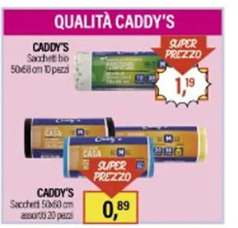 Caddy's CADDY'S Sacchetti 50x60 cm assortiti 20 pezzi offerta