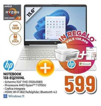 Expert hp NOTEBOOK 15S-EQ2101NL offerta