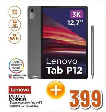 Expert Lenovo TABLET P12 ZACHO112SE offerta