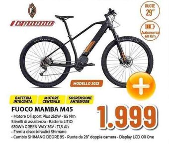 Expert Legnano FUOCO MAMBA M45 offerta