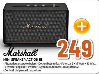 Expert Marshall MINI SPEAKER ACTION III offerta