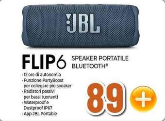 Expert JBL FLIP6 SPEAKER PORTATILE BLUETOOTH offerta