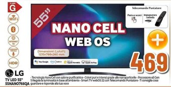 Expert LG TV LED 55" 55NANO766QA offerta