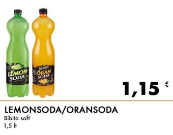 Iper Tosano LEMONSODA/ORANSODA Bibita soft 1,5 lt offerta