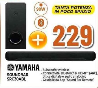 Expert YAMAHA SOUNDBAR SRC30ABL offerta