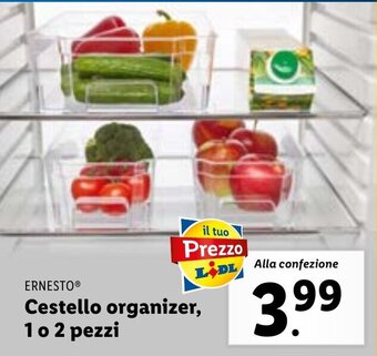 Lidl ERNESTOⓇ Cestello organizer, 1 o 2 pezzi offerta