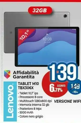 Expert Lenovo TB-X306X Tablet M10 10.1" 32 GB offerta
