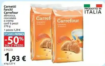 Carrefour Carrefour Cornetti Farciti offerta