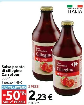 Carrefour Carrefour Salsa Pronta Di Ciliegino offerta