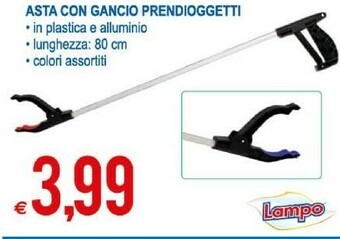 MD Discount Lampo Asta Con Gancio Prendioggetti offerta