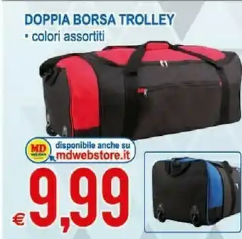 MD Discount Doppia Borsa Trolley offerta