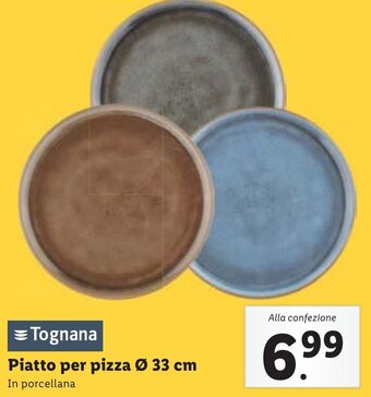 Lidl Tognana Piatto per pizza Ø 33 cm In porcellana offerta