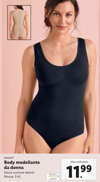 Lidl esmara® Body modellante da donna Senza cuciture laterali Misure: S-XL offerta
