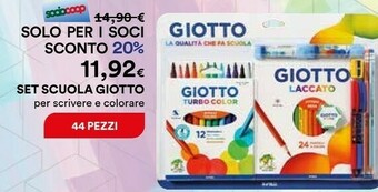 Coop Giotto Turbo Color Multicolore 12pezzo(i) offerta