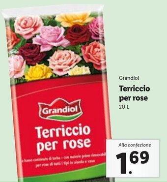 Lidl Grandiol Terriccio per rose 20 L offerta