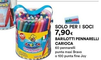 Coop Carioca Barilotti Pennarelli offerta