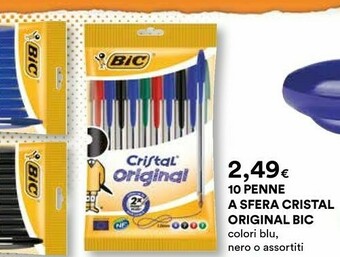 Coop Bic 10 Penne A Sfera Cristal Original offerta