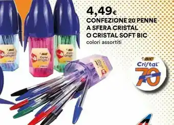 Coop Bic 20 Penne A Sfera Cristal offerta