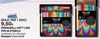 Coop Stabilo Pennarelli Arty Line Pen 68 offerta