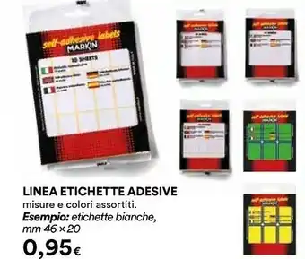 Coop Linea Etichette Adesive offerta