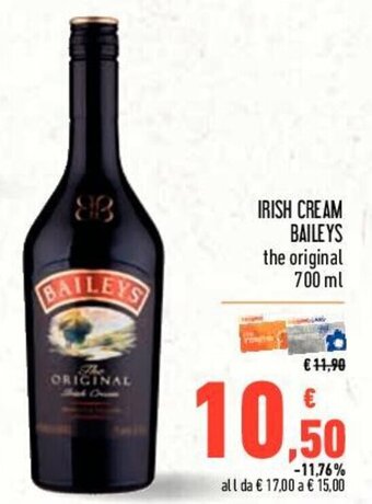 Conad IRISH CREAM BAILEYS the original 700 ml offerta