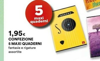 Coop Confezione 5 Maxi Quaderni offerta