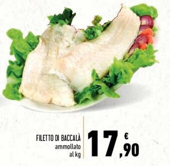 Conad FILETTO DI BACCALÀ ammollato al kg offerta
