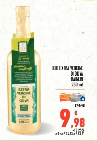 Conad OLIO EXTRA VERGINE DI OLIVA RAINERI 750 ml offerta