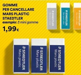 Coop Staedtler 4 Gomme Mars Plastic offerta