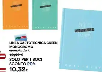 Coop Linea Cartotecnica Green Monocromo offerta