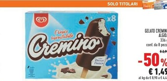 Conad Superstore Algida Cremino L'Unico Inimitabile 336 G(ml) offerta