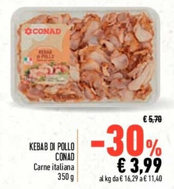 KEBAB DI POLLO CONAD Carne italiana 350 g
